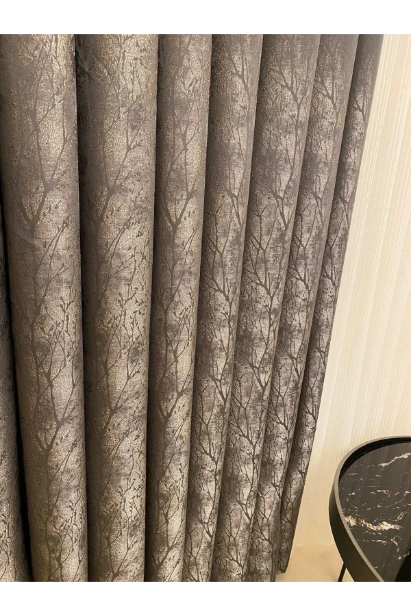 NİVEMESHOME JUNDA GRAU 1/3 DICK BÜNTEL VORHANG APM