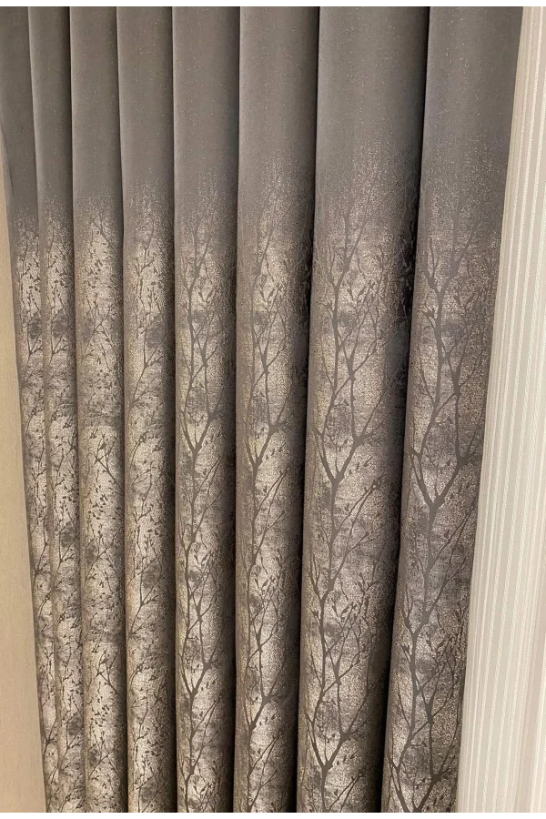 NİVEMESHOME JUNDA GRAU 1/3 DICK BÜNTEL VORHANG APM