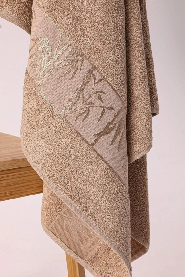 NİVEMESHOME KAHVE BAMBU BANYO HAVLUSU NURPAK