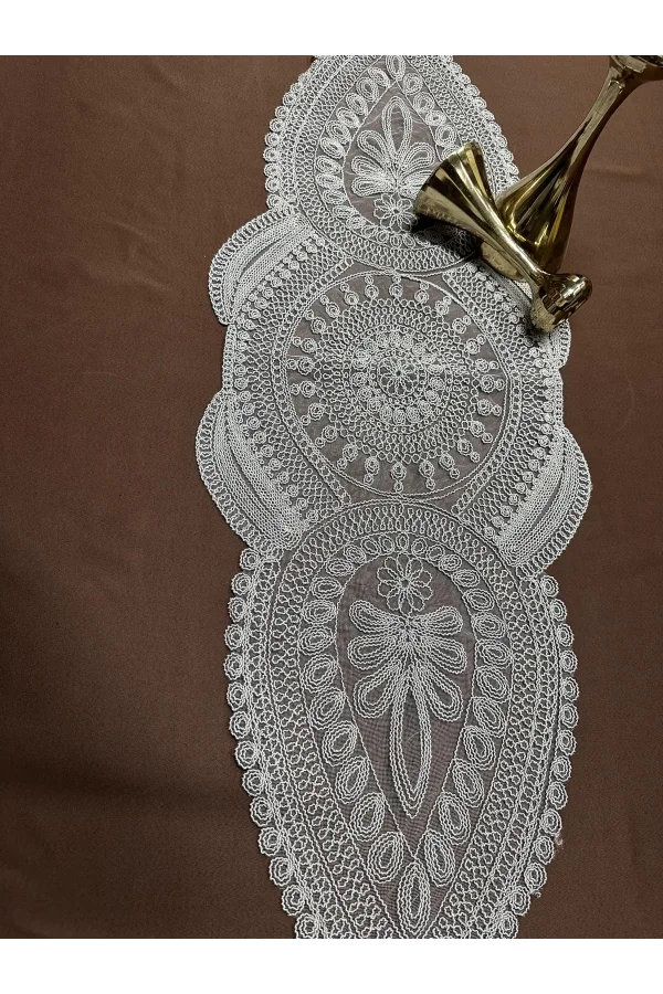 NİVEMESHOME KAHVE İŞLEMELİ RUNNER