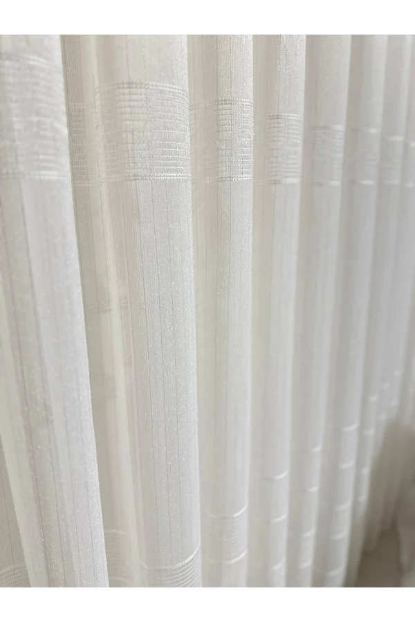 NİVEMESHOME KARAN GOLD 1/3 SIK PİLELİ TÜLL RANDEVO PERDE APM