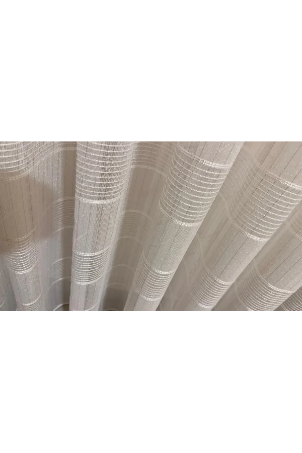 NİVEMESHOME KARAN GOLD 1/3 SIK PİLELİ TÜLL RANDEVO PERDE APM