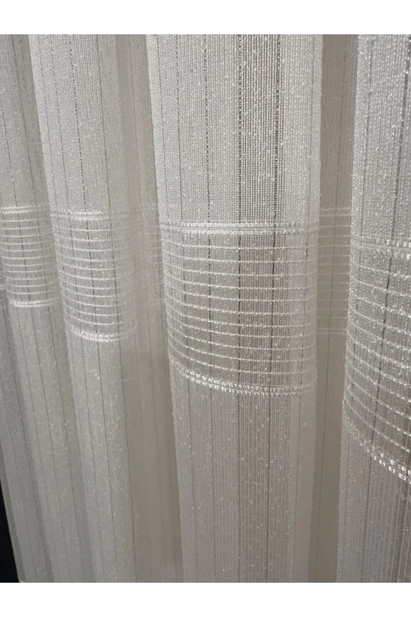 NİVEMESHOME KARAN SILBER 1/3 GEFALTETER TÜLL VORHANG APM
