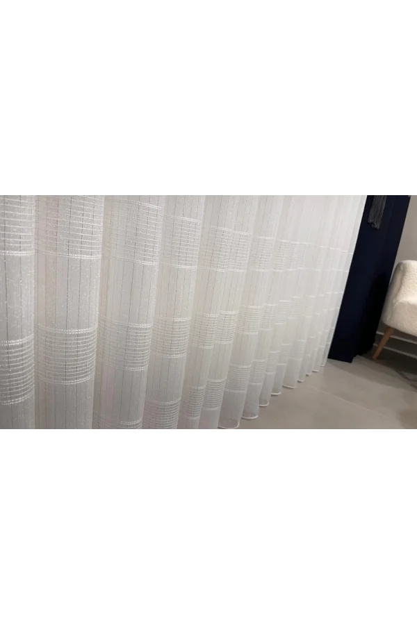 NİVEMESHOME KARAN SILBER 1/3 GEFALTETER TÜLL VORHANG APM