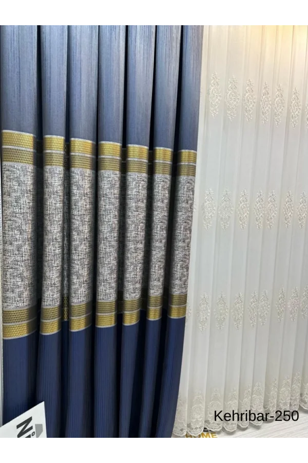 NİVEMESHOME BERNSTEIN FT614162 DUNKELBLAU V-250 1/3 DICHTE PILZIGE SCHATTENBANDBAPE