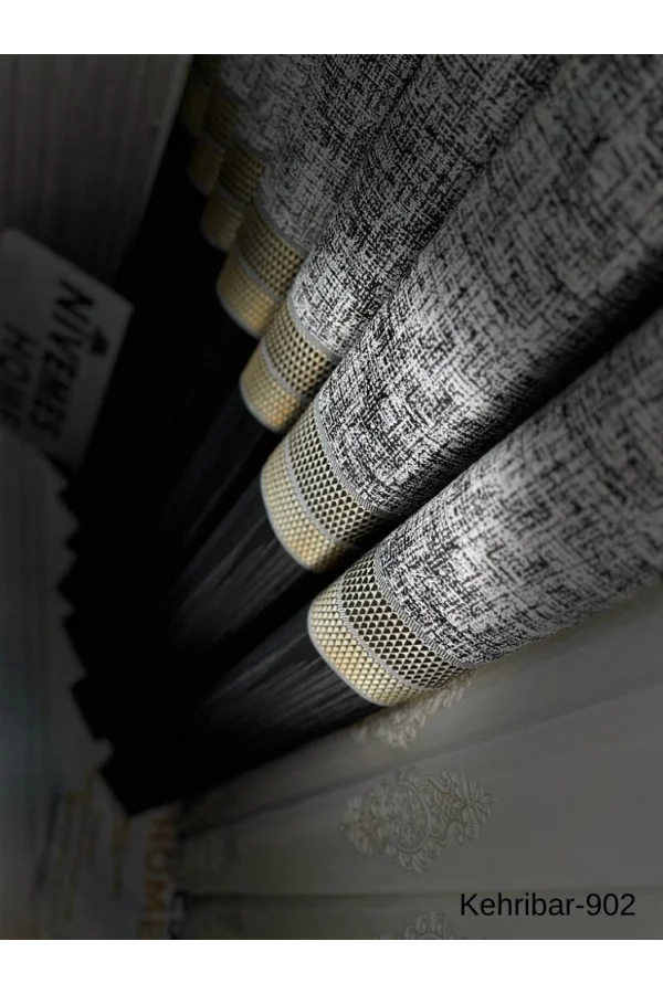 NİVEMESHOME KEHRİBAR FT614162 NERO V-902 TENDA PANNELLO FONESTRA TENDA APM