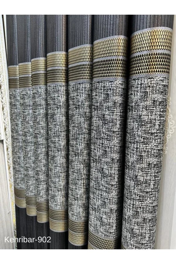 NİVEMESHOME KEHRİBAR FT614162 NERO V-902 TENDA PANNELLO FONESTRA TENDA APM