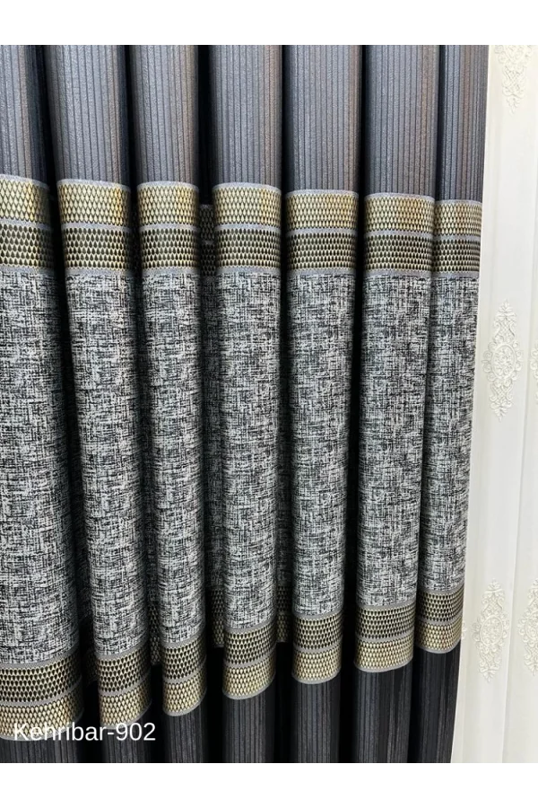 NİVEMESHOME KEHRİBAR FT614162 NERO V-902 TENDA PANNELLO FONESTRA TENDA APM