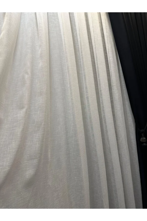 NİVEMESHOME KETEN 1/2,5 SIK PİLELİ YENİ SEZON TÜL PERDE APM