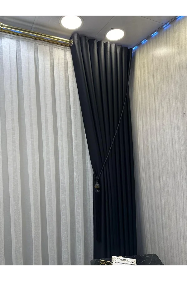 NİVEMESHOME KETEN 1/2,5 SIK PİLELİ YENİ SEZON TÜL PERDE APM