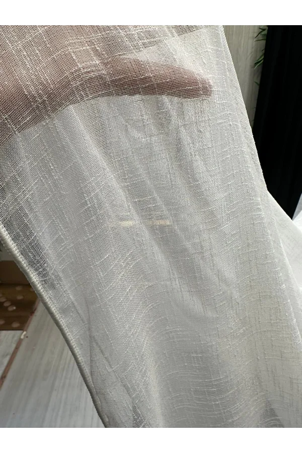 NİVEMESHOME LEINEN 1/3 DICHT GEPILETTES NEUE SAISON TÜLL VORHANG APM