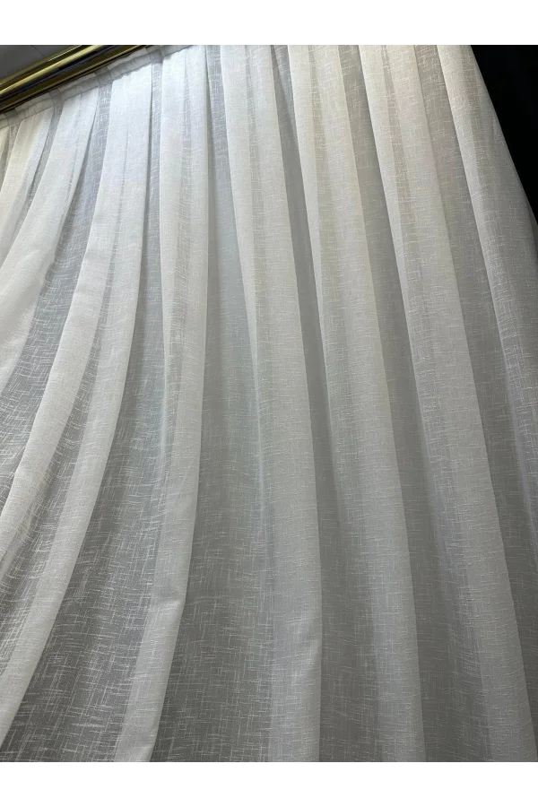 NİVEMESHOME LEINEN 1/3 DICHT GEPILETTES NEUE SAISON TÜLL VORHANG APM