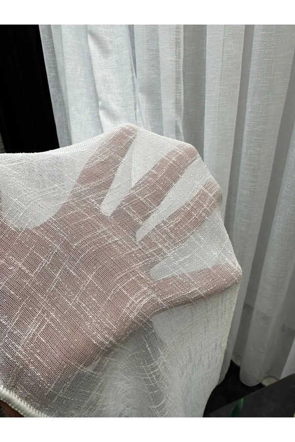 NİVEMESHOME LEINEN 1/3 DICHT GEPILETTES NEUE SAISON TÜLL VORHANG APM