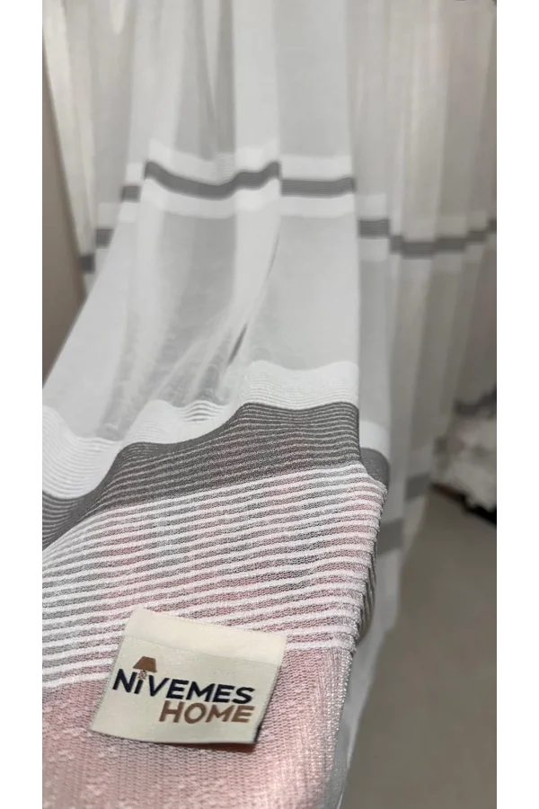 NİVEMESHOME KETEN MAYA W011905.804 1/2,5 SIK PİLELİ TÜL PERDE APM