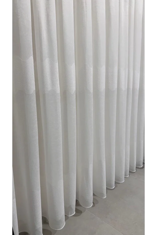 NİVEMESHOME LEINEN VORHANG MIRA W011908.801 1/2,5 ENG GEFALTETER TÜLL VORHANG APM