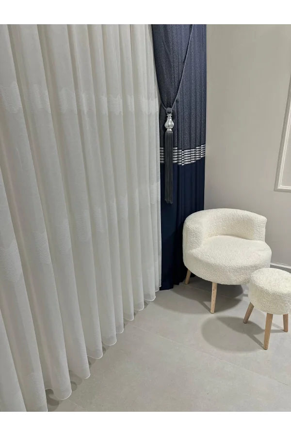 NİVEMESHOME LINO TENDA MIRÀ W011908.801 1/3 TÈLÀ A PIEGHE FOLTE APM