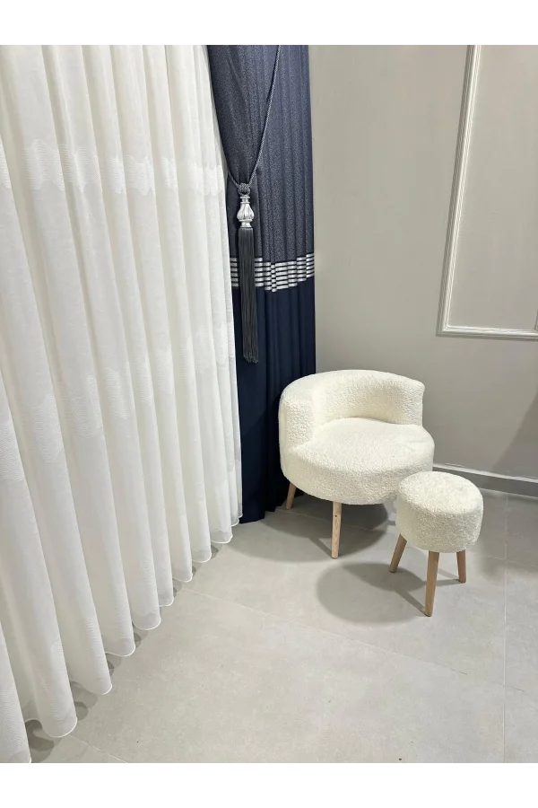 NİVEMESHOME LINO TENDA MIRÀ W011908.801 1/3 TÈLÀ A PIEGHE FOLTE APM