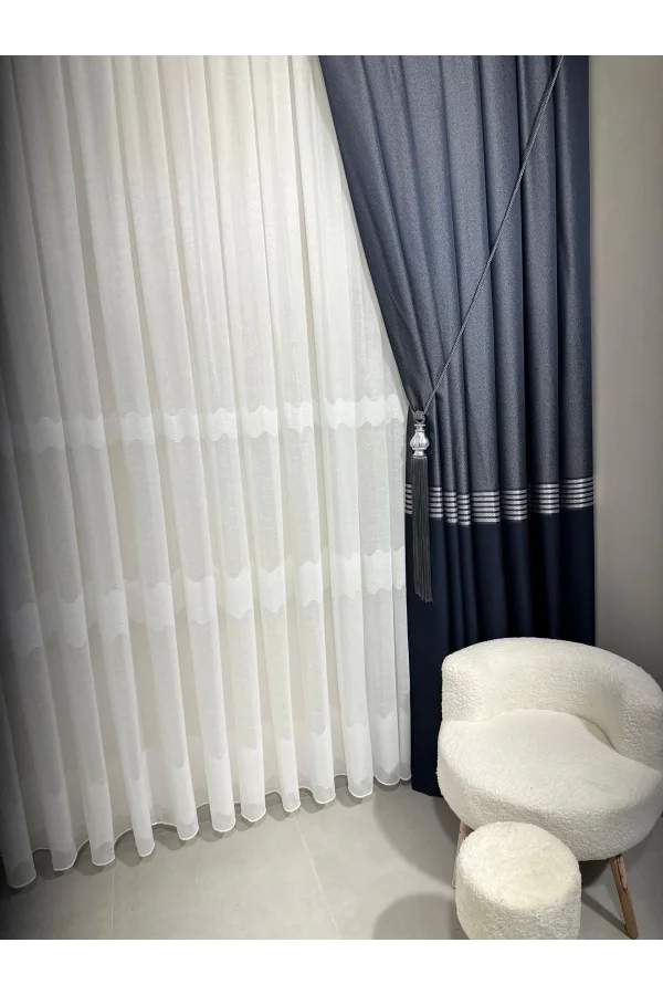 NİVEMESHOME LINO TENDA MIRÀ W011908.801 1/3 TÈLÀ A PIEGHE FOLTE APM