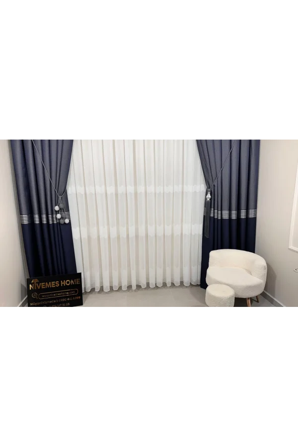 NİVEMESHOME LINO TENDA MIRÀ W011908.801 1/3 TÈLÀ A PIEGHE FOLTE APM