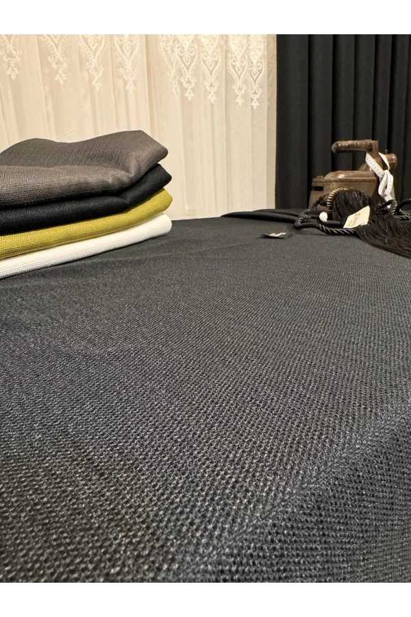 NİVEMESHOME KETEN TREND MASA ÖRTÜSÜ ANTRASİT APM