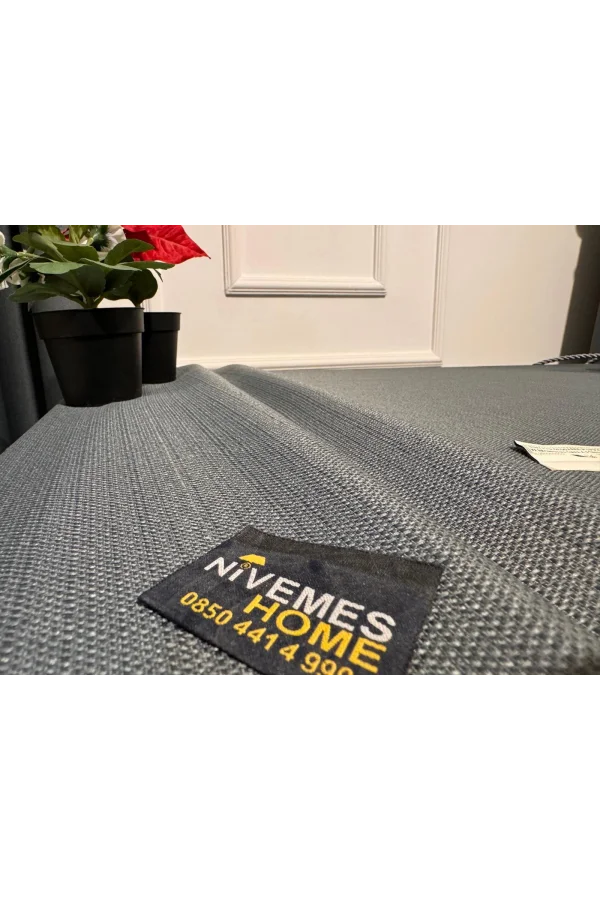 NİVEMESHOME KETEN TREND MASA ÖRTÜSÜ GRİ APM