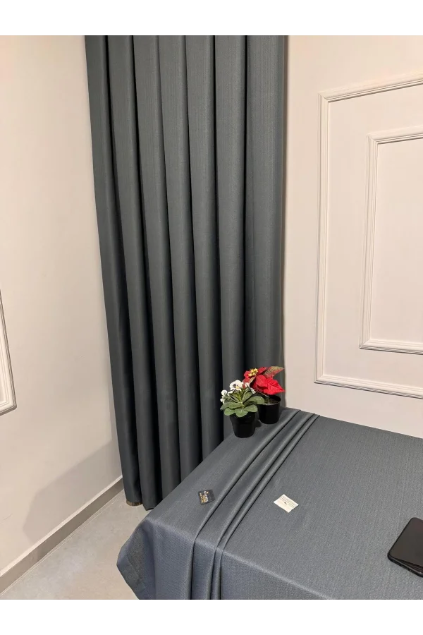 NİVEMESHOME KETEN TREND MASA ÖRTÜSÜ GRİ APM