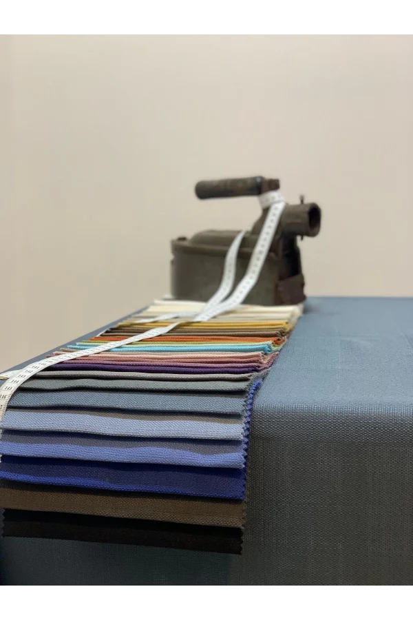 NİVEMESHOME KETEN TREND MASA ÖRTÜSÜ İNDİGO APM