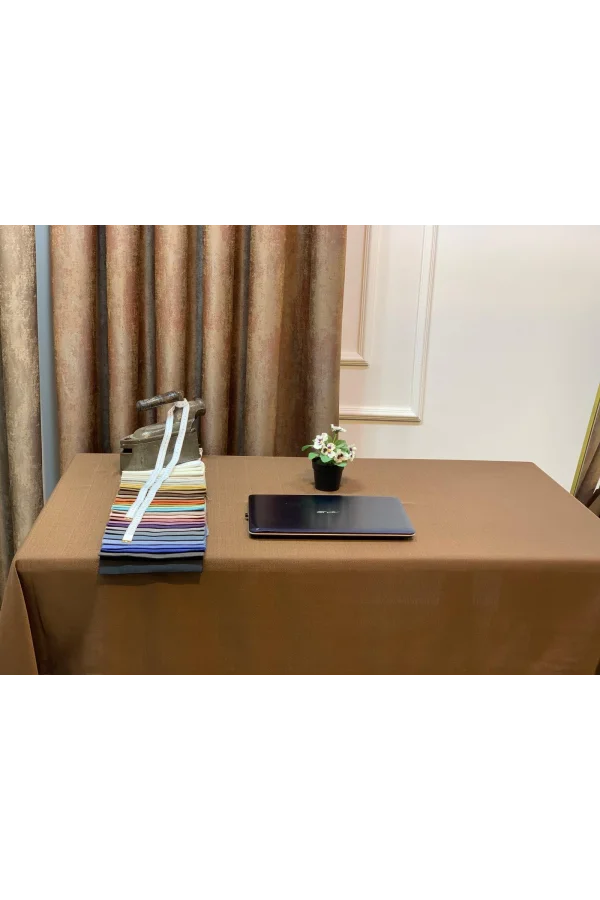 NIVEMESHOME TOVAGLIA DI TENDENZA IN LINO KAHVE APM