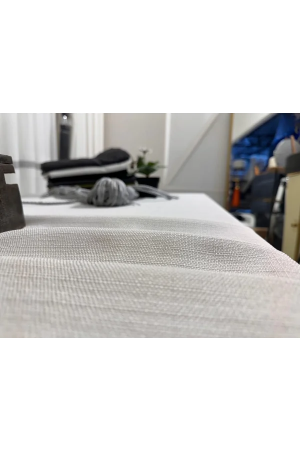 NİVEMESHOME ЛЬНЯНОЙ СТОЛОВЫЙ СКАТЕРТЬ TREND КРЕМ APM