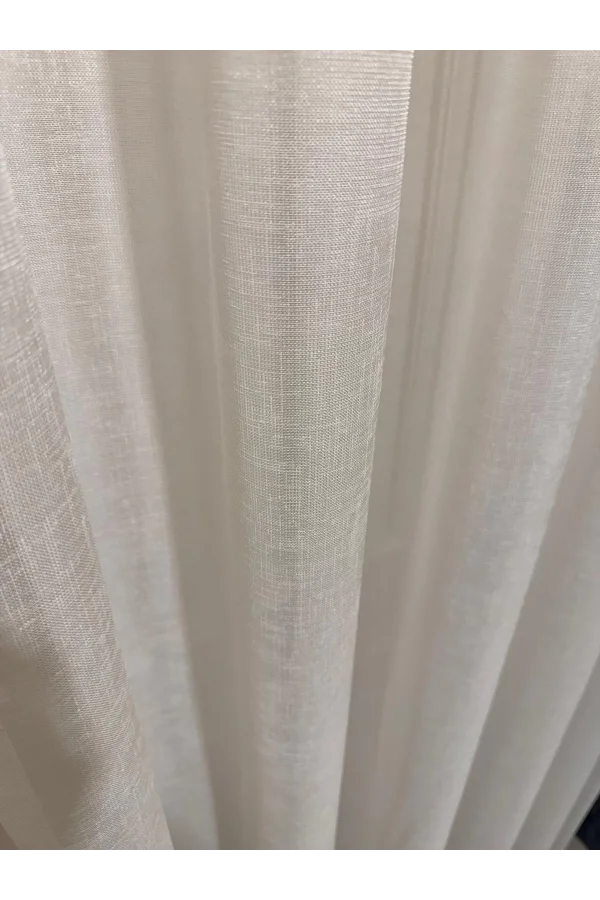 NİVEMESHOME LEINEN VOILE VORHANG EYMES SEZER WÜSTENDESIGN 1/3 DICK GEPLISSIERTE VOILE VORHANG APM