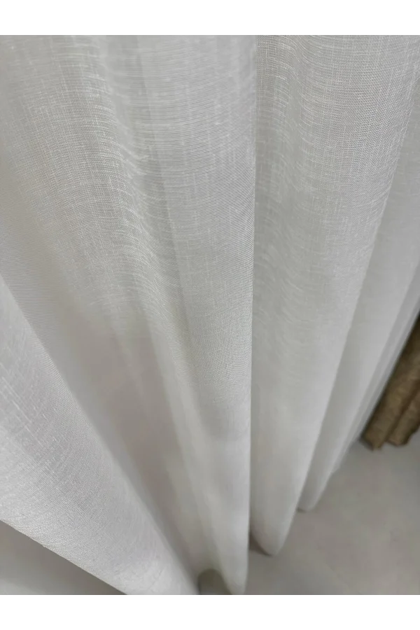 NİVEMESHOME LEINEN VOILE VORHANG EYMES SEZER WÜSTENDESIGN 1/3 DICK GEPLISSIERTE VOILE VORHANG APM