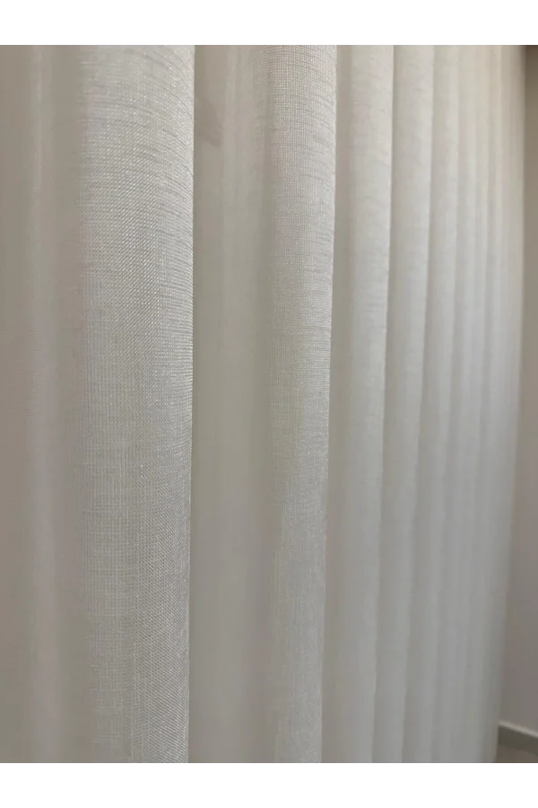 NİVEMESHOME LEINEN VOILE VORHANG EYMES SEZER WÜSTENDESIGN 1/3 DICK GEPLISSIERTE VOILE VORHANG APM