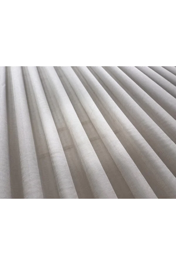 NİVEMESHOME LEINEN VOILE VIZONFARBE 1/3 DICHT GEFALTETER TÜLL VORHANG APM