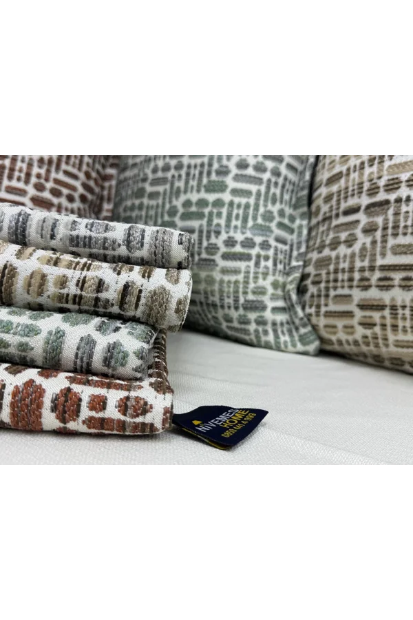 NIVEMESHOME CUSCINO COPRI CUSCINO 45X45 LISA 02 VERDE