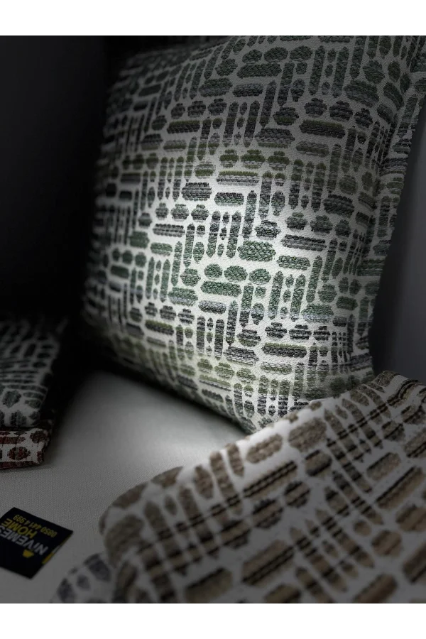 NIVEMESHOME CUSCINO COPRI CUSCINO 45X45 LISA 02 VERDE