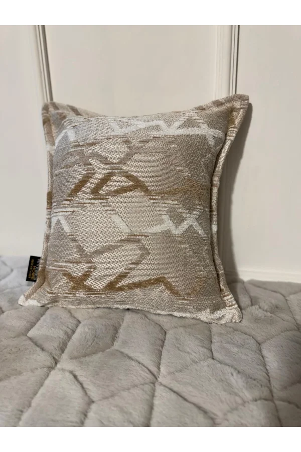 NIVEMESHOME CUSHION COVER 45X45 MATEO 63-01 CREAM-COFFEE