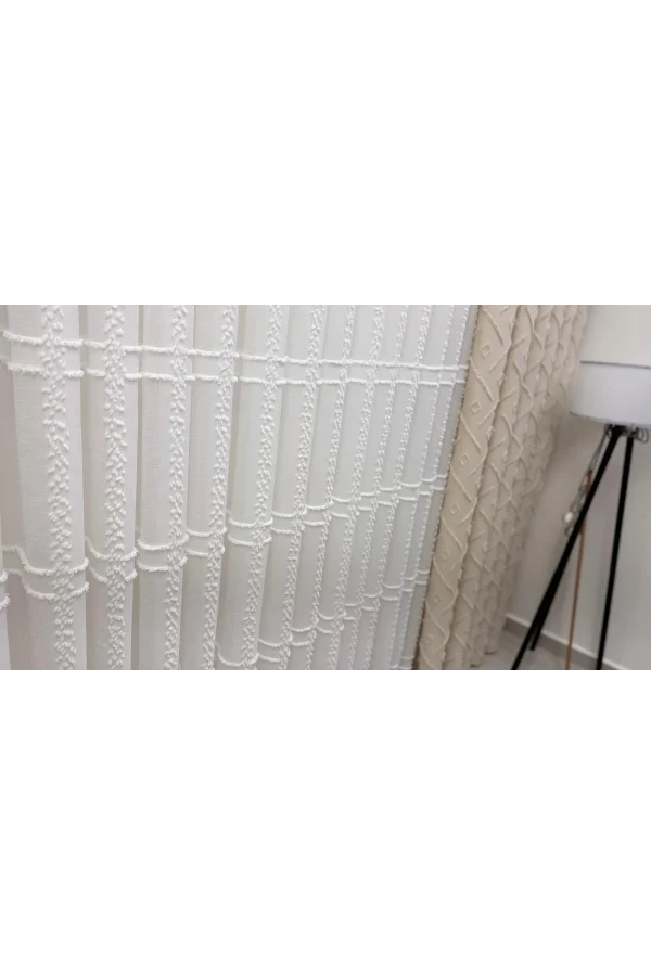 NİVEMESHOME KONAK 1-0028 ECRU 1/2,5 PLEATED TULLE CURTAIN
