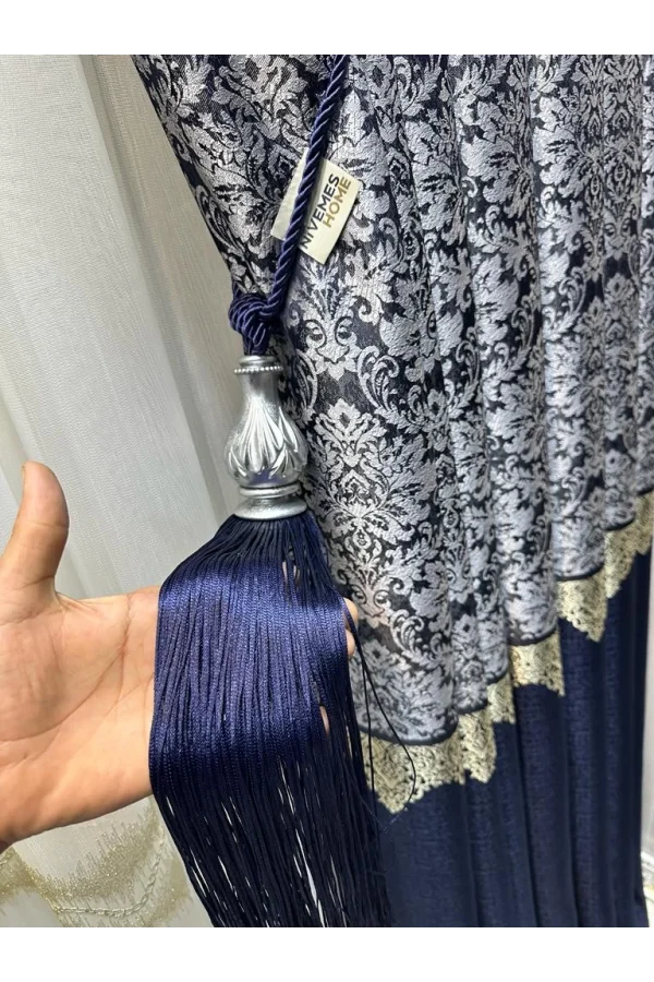 NİVEMESHOME الأرجواني مع الساري الرمادي اللون قضيب تجميع السقف