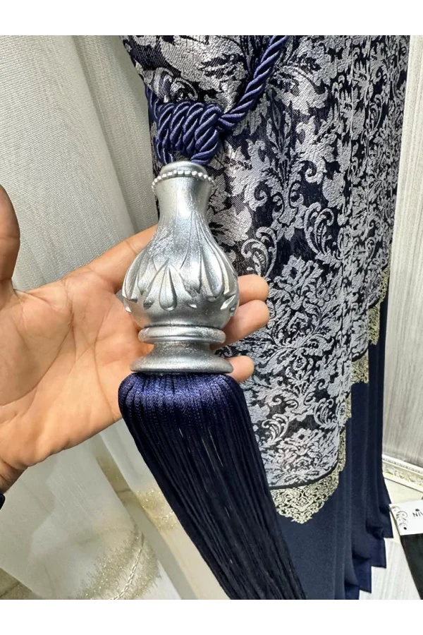 NİVEMESHOME الأرجواني مع الساري الرمادي اللون قضيب تجميع السقف