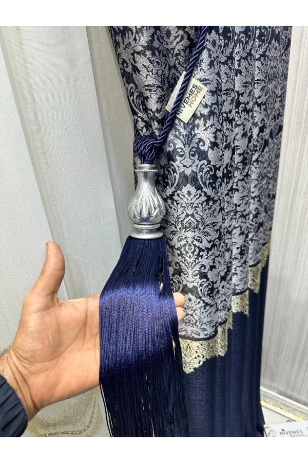 NİVEMESHOME الأرجواني مع الساري الرمادي اللون قضيب تجميع السقف