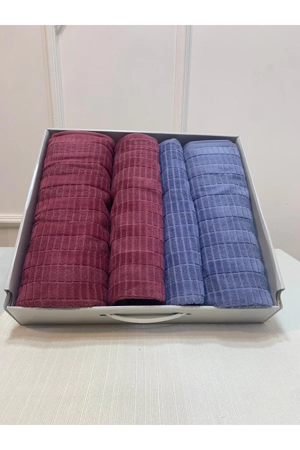 NIVEMESHOME LAND INDIGO-ROSA BAGNO SET ÖZDILEK