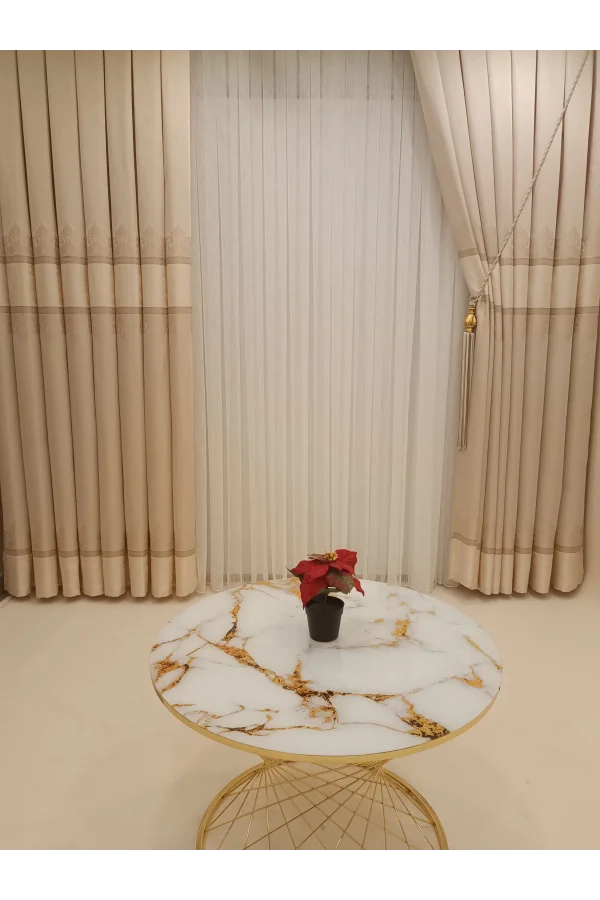 NİVEMESHOME LAVINYA VIZON V-115 (WIEN) 1/3 DICHT GEWEBTER VORHANG