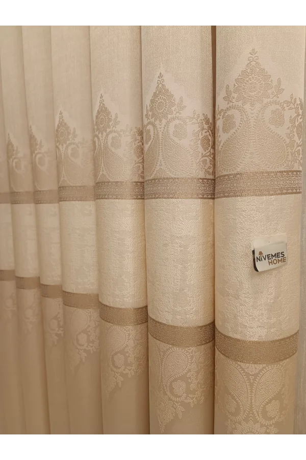 NİVEMESHOME LAVINYA VIZON V-115 (WIEN) 1/3 DICHT GEWEBTER VORHANG
