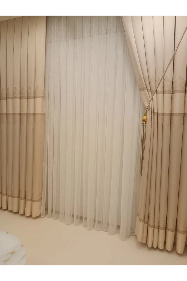 NİVEMESHOME LAVINYA VIZON V-115 (WIEN) 1/3 DICHT GEWEBTER VORHANG