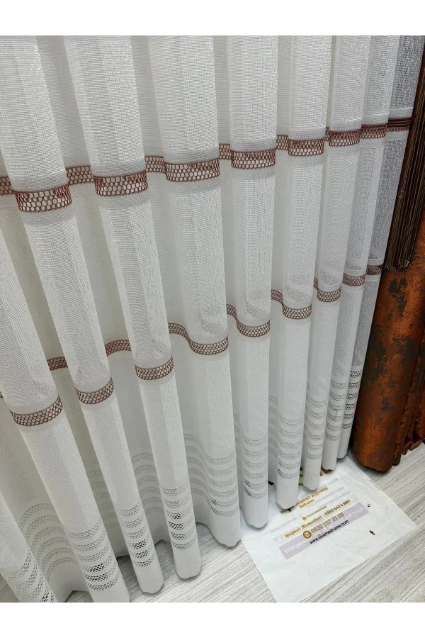 NİVEMESHOME LETONYA 1/3 SIK PİLELİ ÖRME TÜL PERDE APM