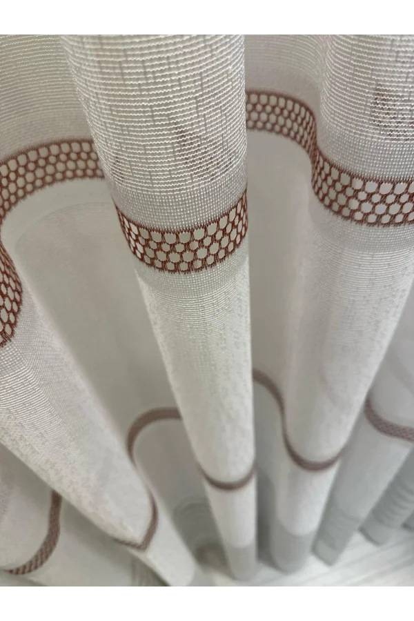 NİVEMESHOME LETONYA 1/3 SIK PİLELİ ÖRME TÜL PERDE APM