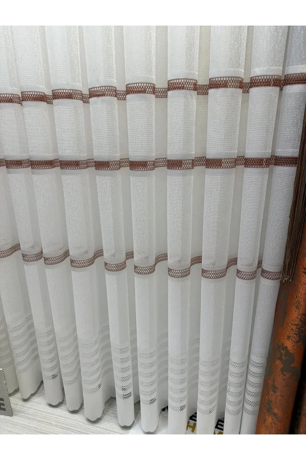 NİVEMESHOME LETONYA 1/3 SIK PİLELİ ÖRME TÜL PERDE APM