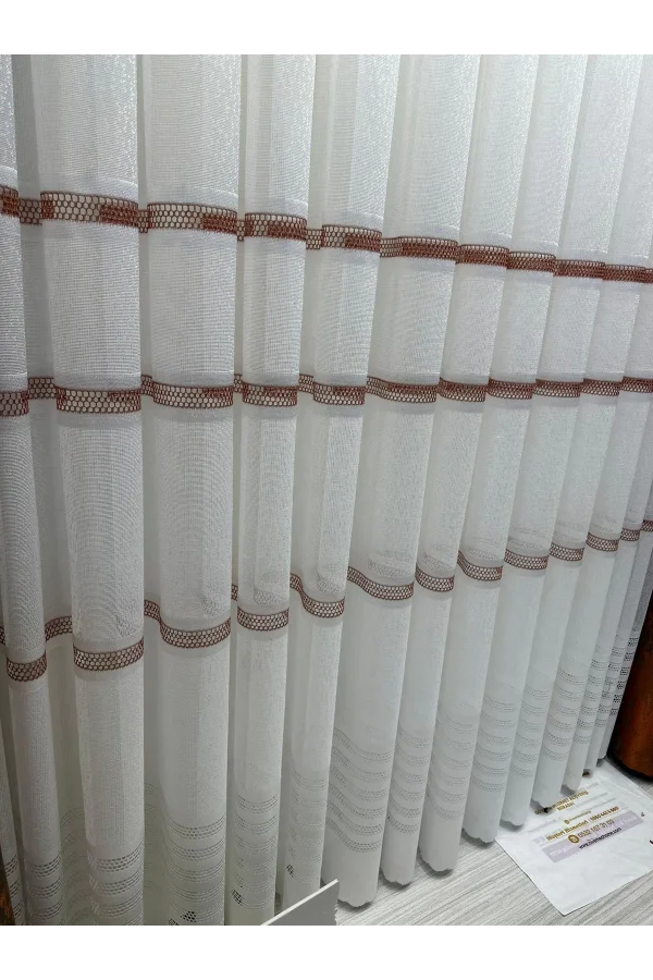 NİVEMESHOME LETONYA 1/3 SIK PİLELİ ÖRME TÜL PERDE APM