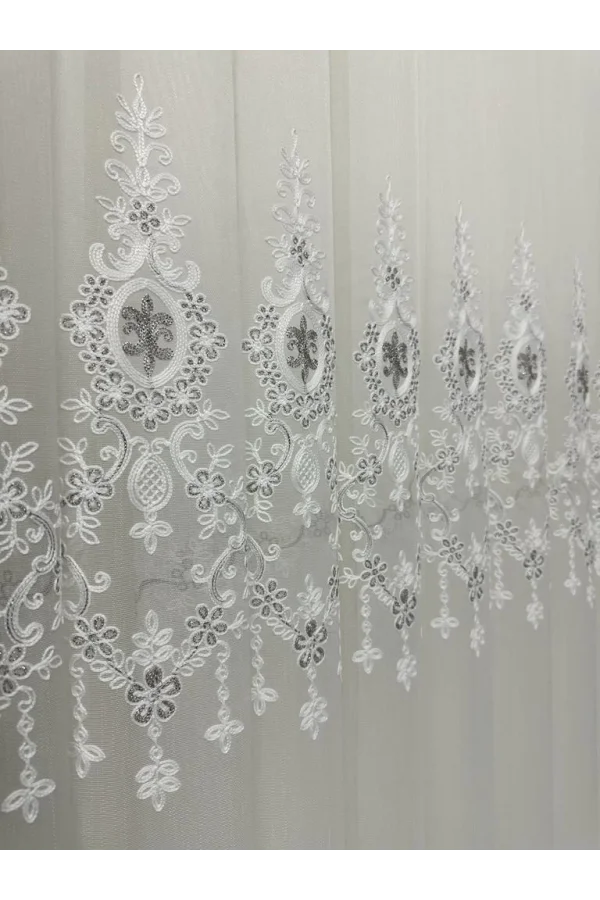 NİVEMESHOME LİBRA 1/3 SIK PİLELİ TÜL PERDE APM