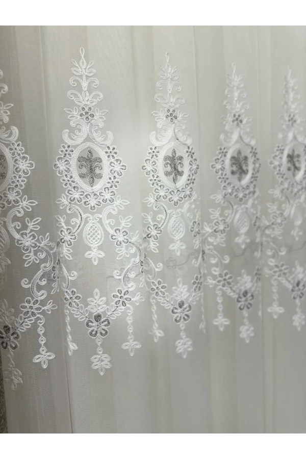 NİVEMESHOME LİBRA 1/3 SIK PİLELİ TÜL PERDE APM